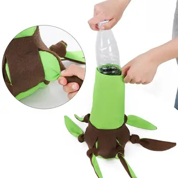 

Funny Dog Toy Recyclable Pet Sniffing Feeding Mat Puzzle Training Octopus IQ Play Toy Simple Plastic Bottle Cloth Sleeve For Pet