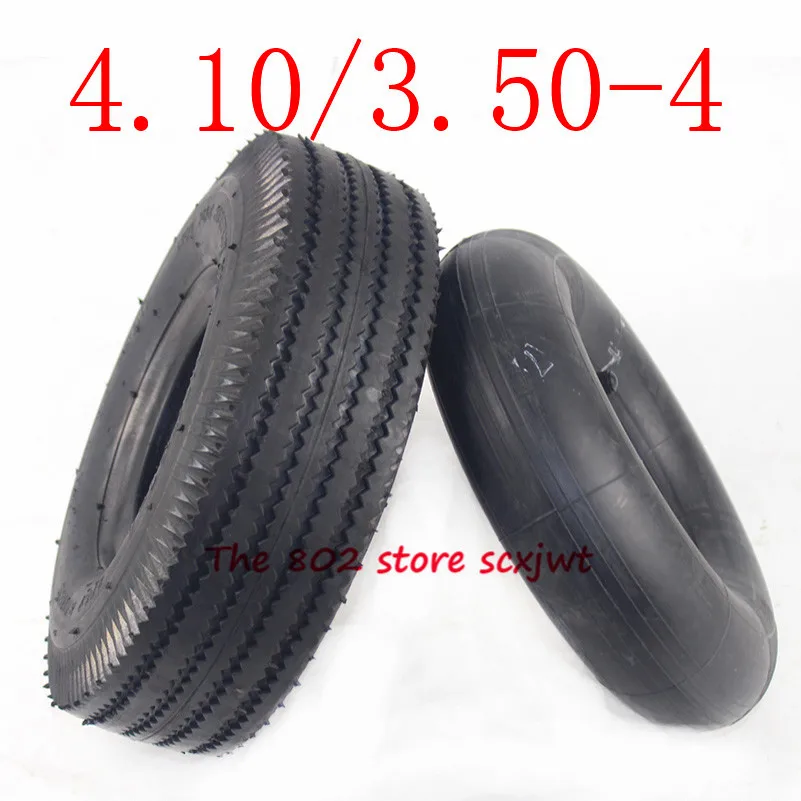 10 Inch Tyre 4.10/3.50-4 Tyres 4.10-4 3.50-4 Tires Inner Tube for Electric Tricycle, Trolley,Electric Scooter,warehouse Car