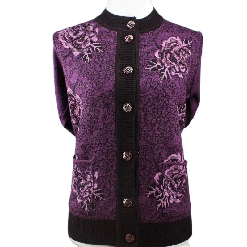 Suéteres para mujeres mayores de 70 años, ropa de invierno para personas mayores 80 80 años, para primavera de punto| - AliExpress