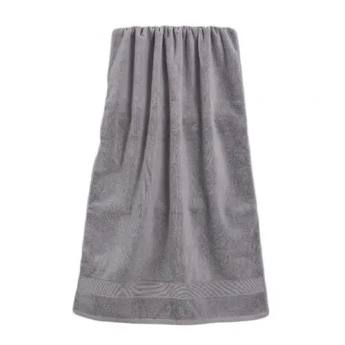 Grey 140x70cm Однотонное мягкое быстросохнущее Впитывающее Одеяло Унисекс для ванной комнаты, красивое банное полотенце - Цвет: Grey 140x70cm