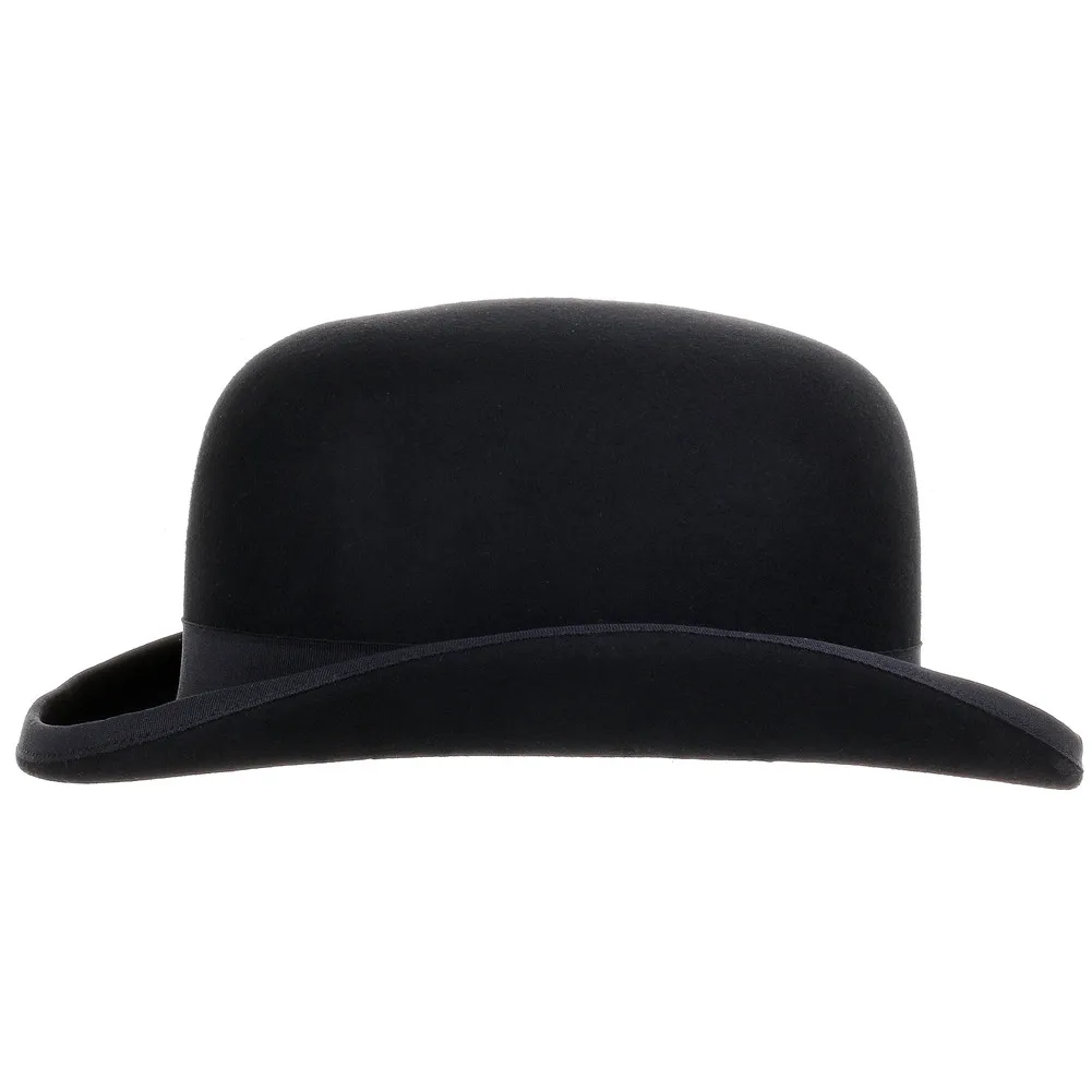 CRUOXIBB шерсть фетровая шляпа Боулер Дерби шляпа черный Стимпанк Викторианский формальный Купол шляпа винтажная фетровая шляпа костюм Шляпа Волшебника
