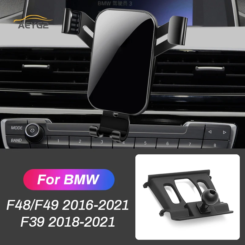 

Car Mobile Phone Holder For BMW X1 F48 F49 2016-2021 X2 F39 2018-2021 Gravity Stand Air Vent Mount Special Navigation Bracket