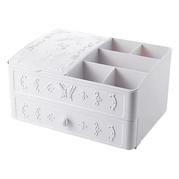 

1Pcs Drawers Lipstick Storage Box Multiple Compartments Cosmetics Holder Desk Organizer for Makeup Brushes Jewelry