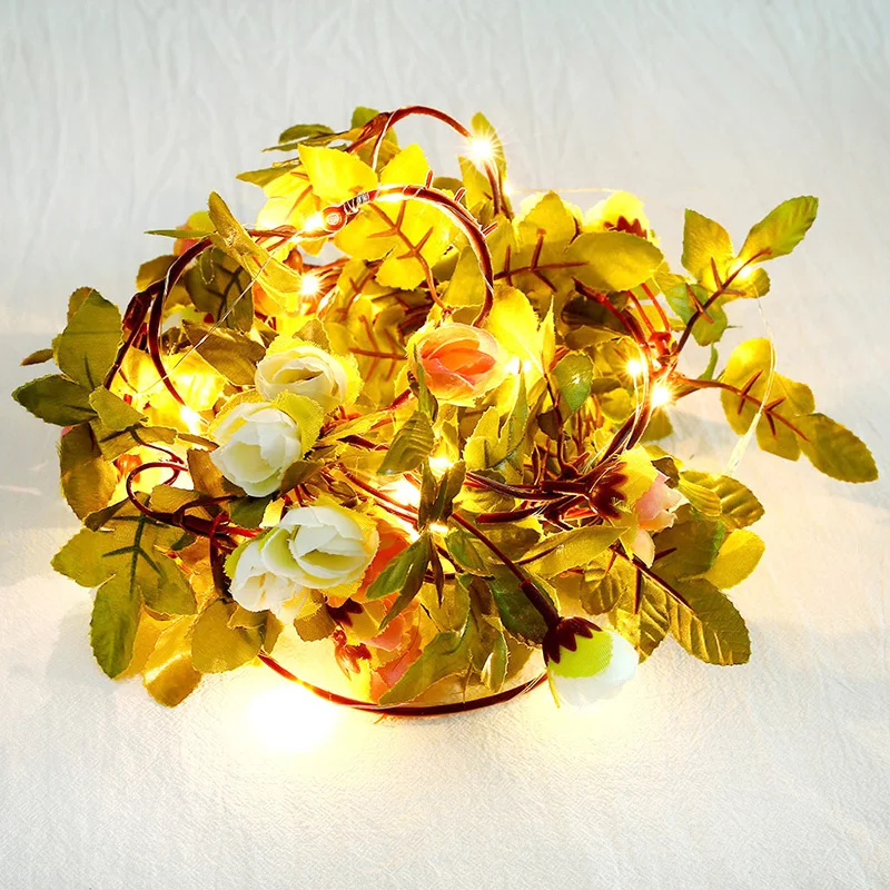 

1.5M 30 LEDs Flower String Lights Holiday Lighting Fairy Garland For Christmas Wedding Outdoor Garden Garland Party Decoration