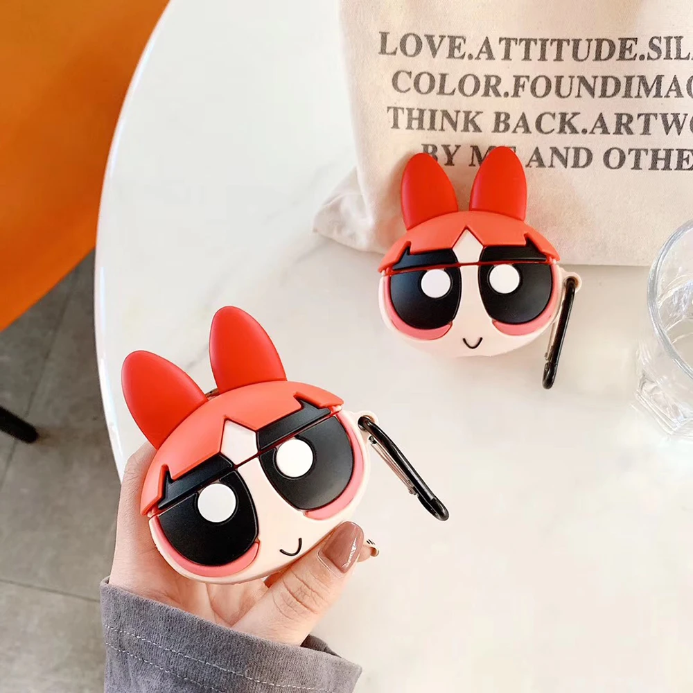Милый цветок Powerpuff девушки полицейский INS чехлы для наушников для Apple Airpods 3 силиконовый защитный чехол для наушников Аксессуары