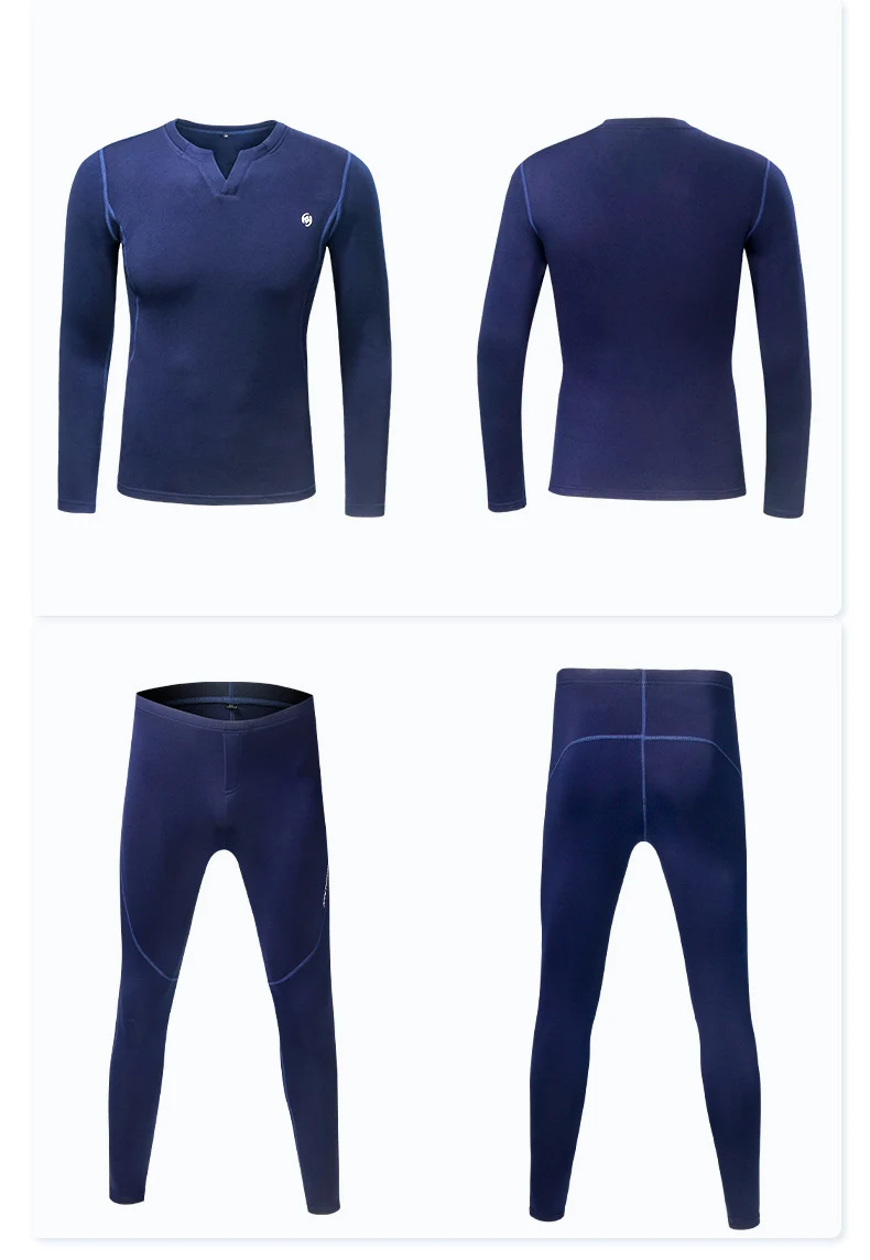 1 комплект с круглым вырезом, мужское термобелье, костюм с v-образным вырезом, зимние теплые корсеты для велоспорта, нижняя рубашка с длинным рукавом для холодной погоды, топы