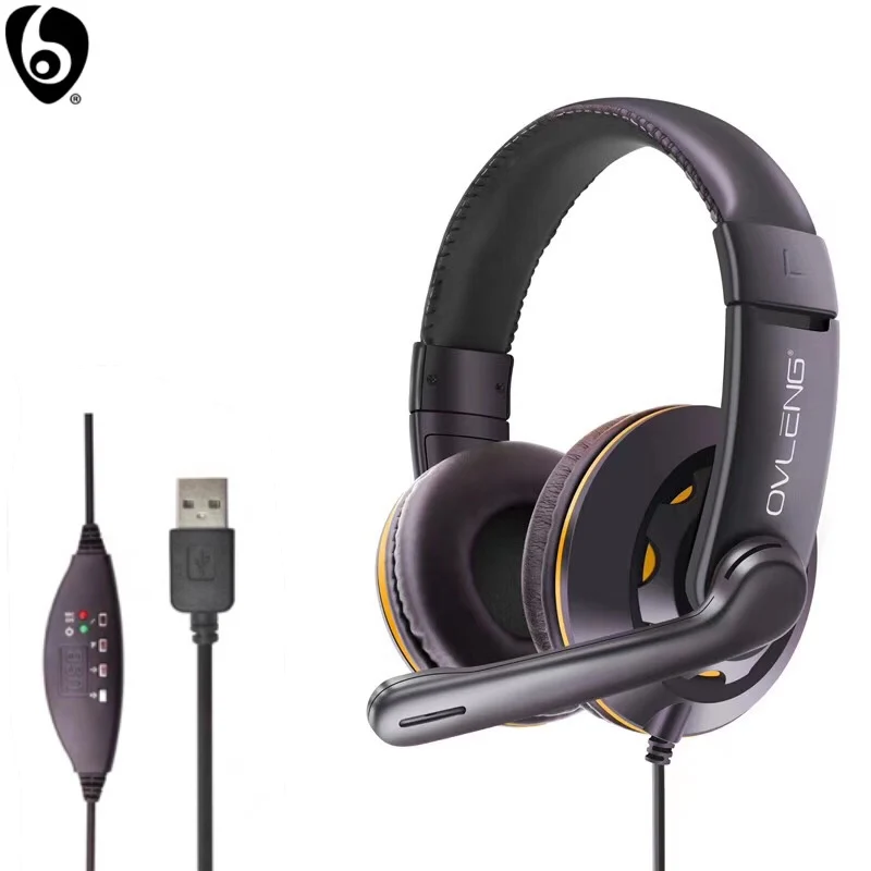 Проводная игровая гарнитура OVLENG Q5 электронные виды спорта с микрофоном стерео HIFI
