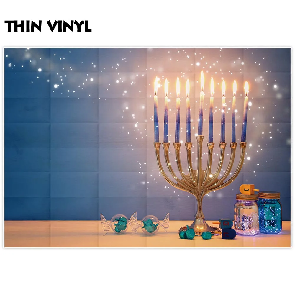 Фотофон allenjoy фоны Hanukkah Свеча Блеск мечтательный Год Вечерние Рождество баннер фоны для фотосъемки