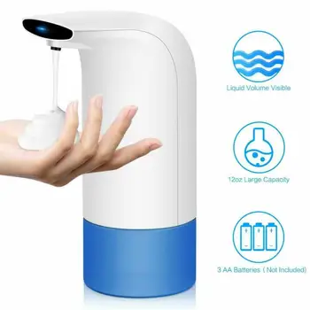 

New Arrival 350ml Automatic Sensor Foam Soap Dispenser Hands-Free Hand Wash System Automatic Sensor Foam Soap Dispenser
