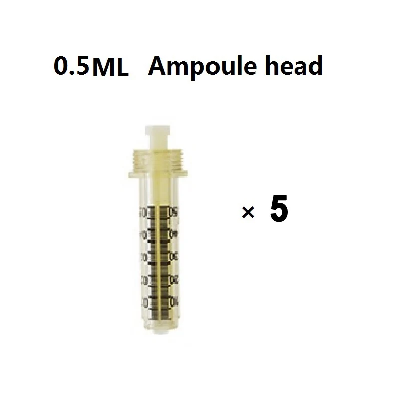 0.5ml ampoule 10 0,3 мл и 0,5 мл маленькая стальная ручка для инъекций устройство для распыления высокого давления Гиалуроновая кислота ручка ампульная головка шприц иглы - Цвет: 0.5ml ampoule 10