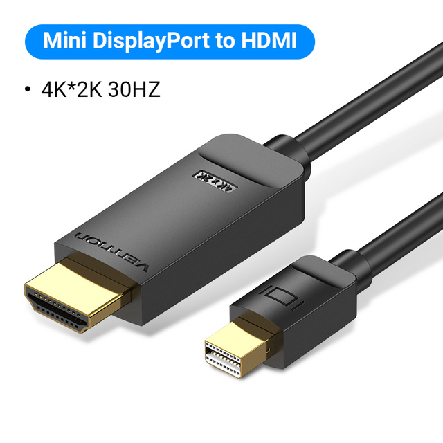 Mini DisplayPort to HDMI Cable 4K Thunderbolt to HDMI Cable for MacBook Air Pro Surface Monitor Projector Mini DP to HD