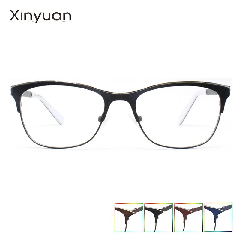 

C44021 Vintage Metal Frame Eyewear For Women Men Optical Spectacle Glasses Eyeglass Square