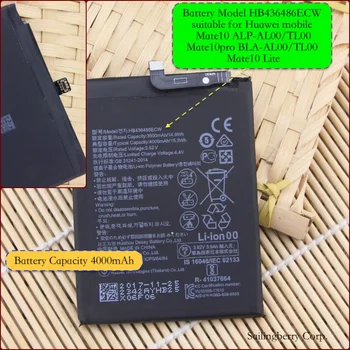 

Battery suitable for Huawei-mobile Mate10 ALP-AL00/TL00 / Mate10pro BLA-AL00/TL00 / Mate10 Lite with battery model HB436486ECW