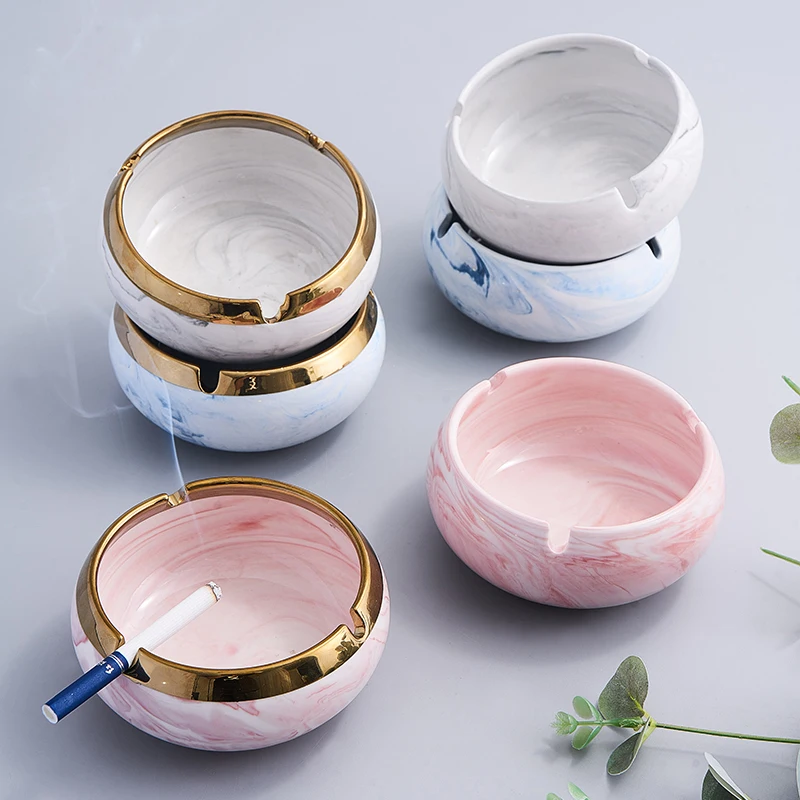Nordic style ashtray ceramic ladies ashtray light luxury creative personality trend home living room coffee table desktop