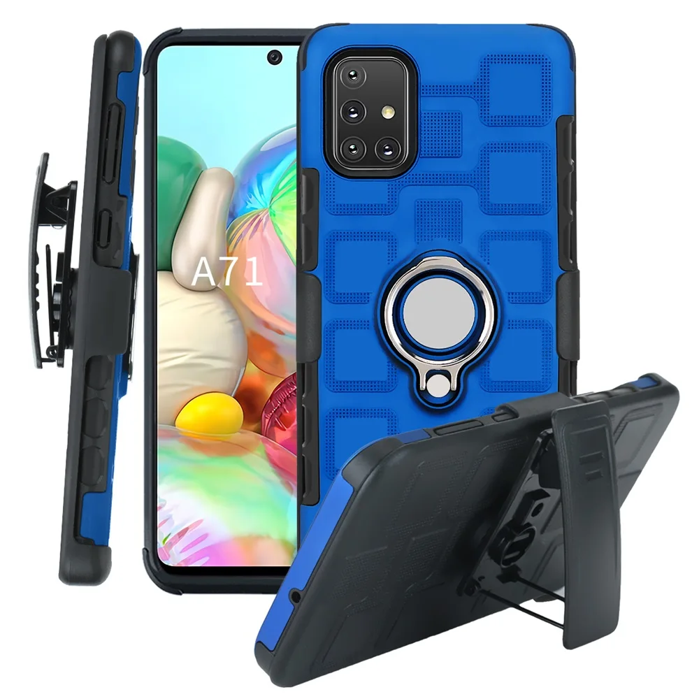 

Belt Clip Case for Galaxy S20 Ultra Note 10 S10E S9 Plus A80 A90 A70 A51 A71 Full-body Rugged Shockproof Magnetic Car Ring Cover