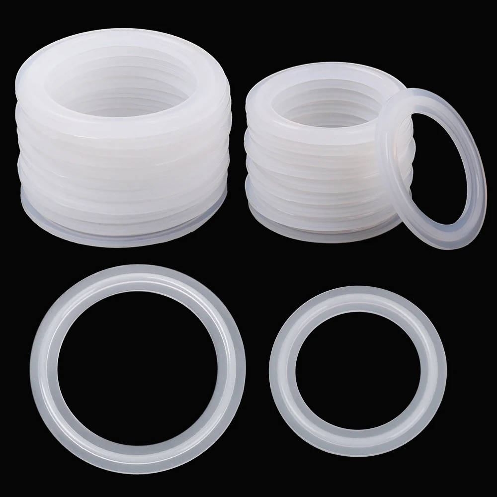 57mm sanitario TRI CLAMP Silicona Sellado de juntas 5 un