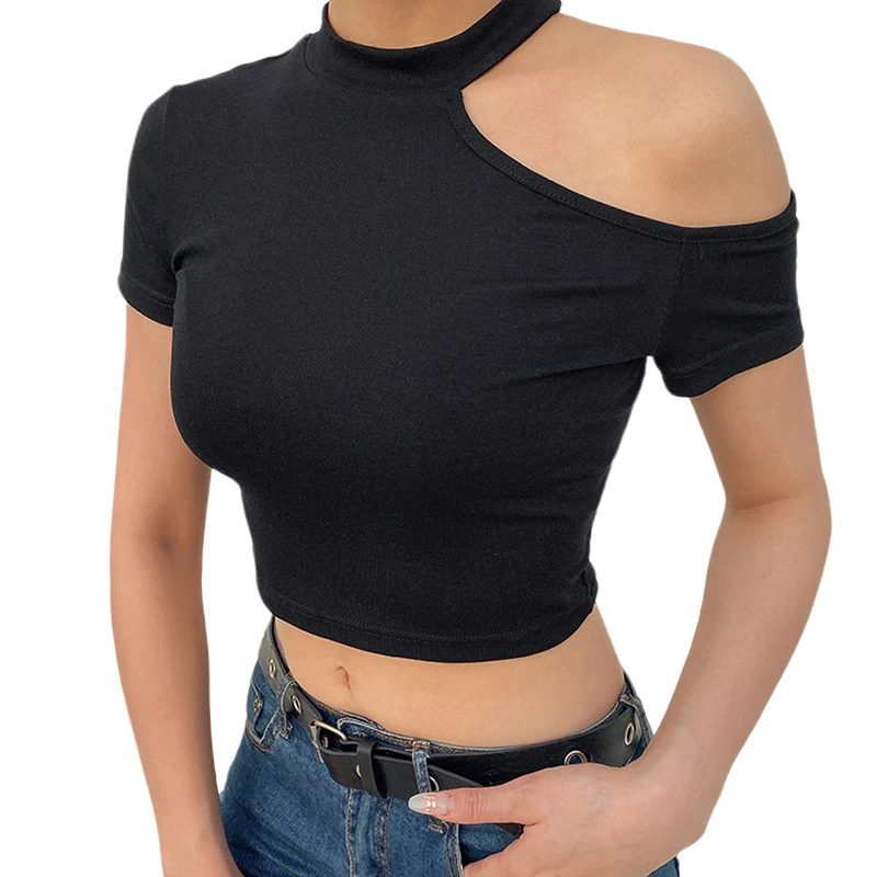 cold shoulder vest tops