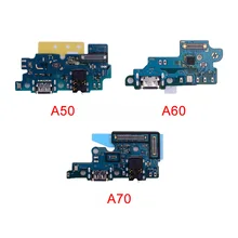 Модуль PCB мобильный телефон USB разъем зарядное устройство запасные аксессуары плата с зарядным портом плоский кабель для samsung A50 A60 A70