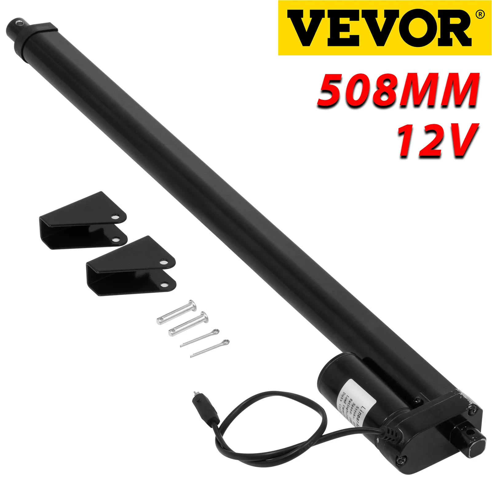 VEVOR 12 В линейный привод 508 мм приводной Электродвигатель с монтажным кронштейном