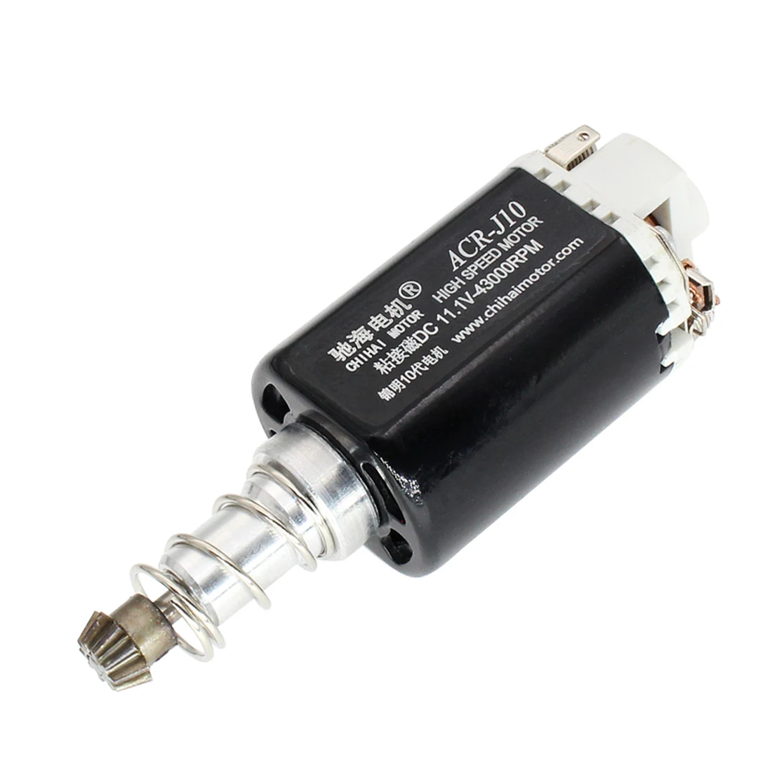 

Chihai 460 Long Axis High Speed Motor with 11.1V-43000rpm Motor Gear for JM Gen.10 ACR Water Gel Beads Blaster - Black + Silver