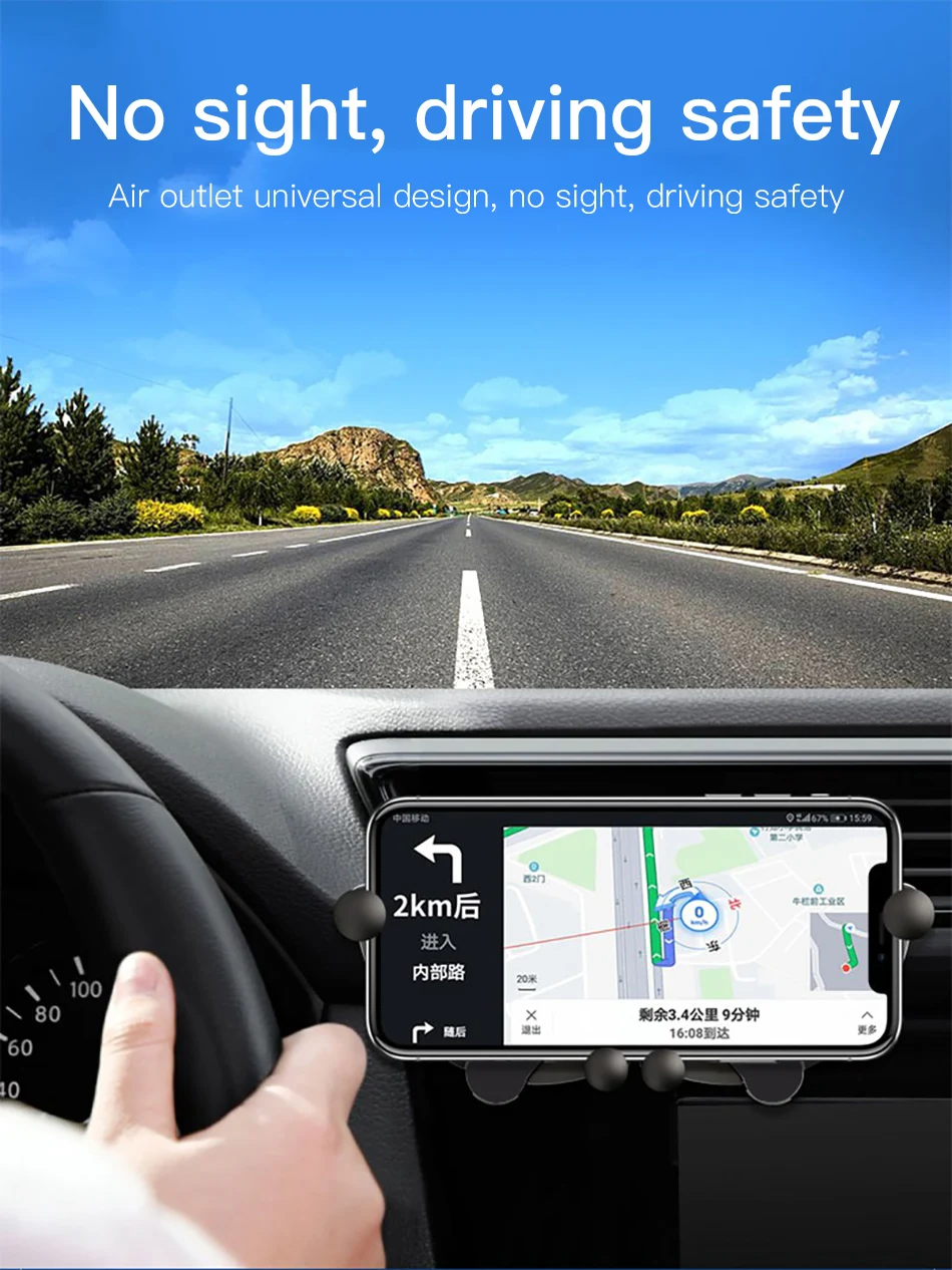 !ACCEZZ Qi Car Fast Wireless Charger For iPhone 8 8 Plus 11 Pro XS Samsung S10 S9 Huawei Mate 20 Universal Air Vent Phone Holder (12)