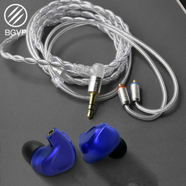 BGVP DMG 2DD+ 4BA Гибридный наушник-вкладыш металлический высококачественный монитор со съемным кабелем MMCX и тремя насадками