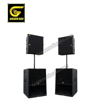 

Goldensoil audio A102 single 10 inch line array speaker A18A 18 inch active subwoofer A2 active line array speaker system