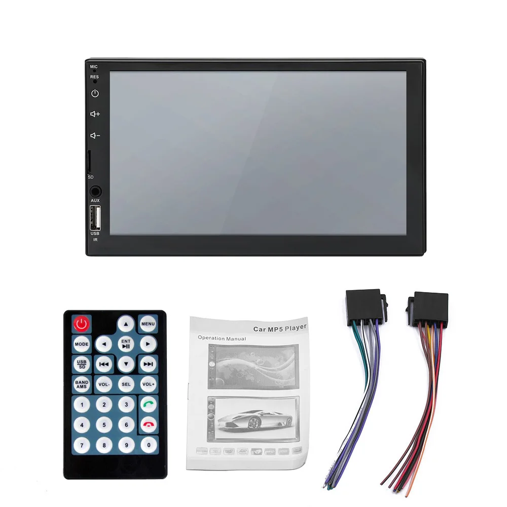 2 Din Car Radio 7 inch 1080P Audio Stereo 2Din Auto Bluetooth Carro Radios Multimidia FM Universal USB TF 45