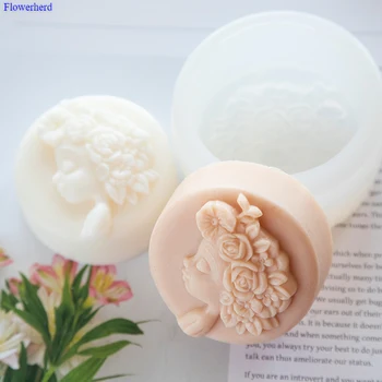 

Flower Fairy DIY Handmade Soap Silicone Mold Chocolate Cake Silicone Mold Bathroom Supplies Soap Making Set Cake Decors