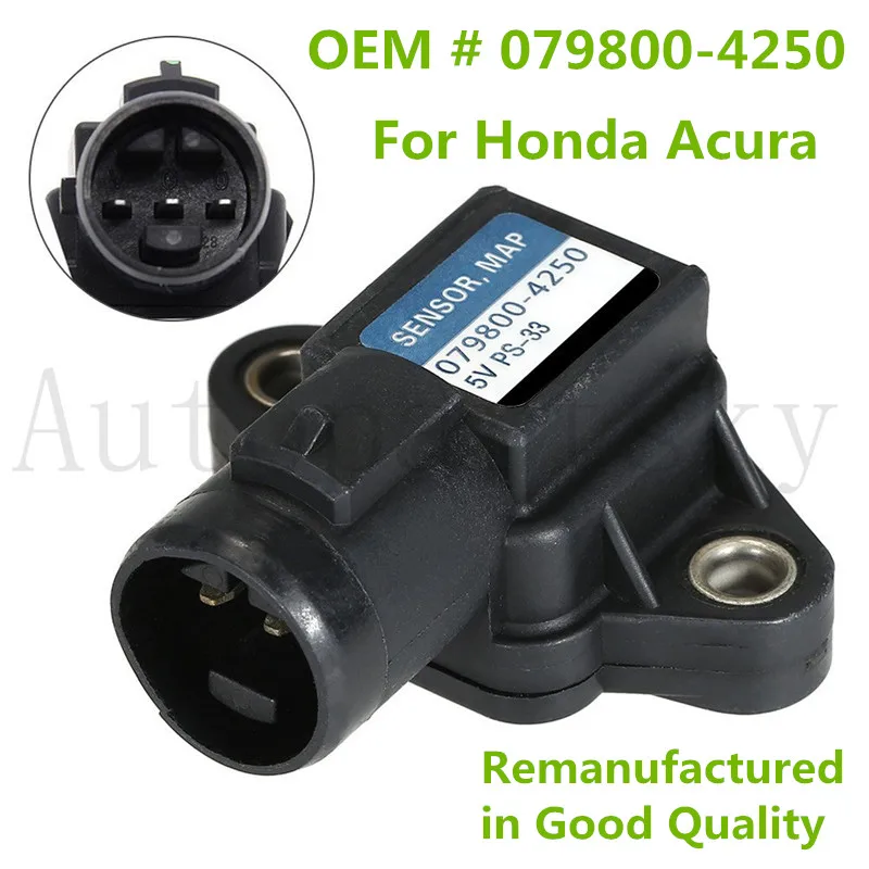 

Manifold Air Pressure MAP Sensor 079800-4250 for Honda Accord Civic S2000 Repair Car Parts 0798004250 37830PAAS00 37830P05A01