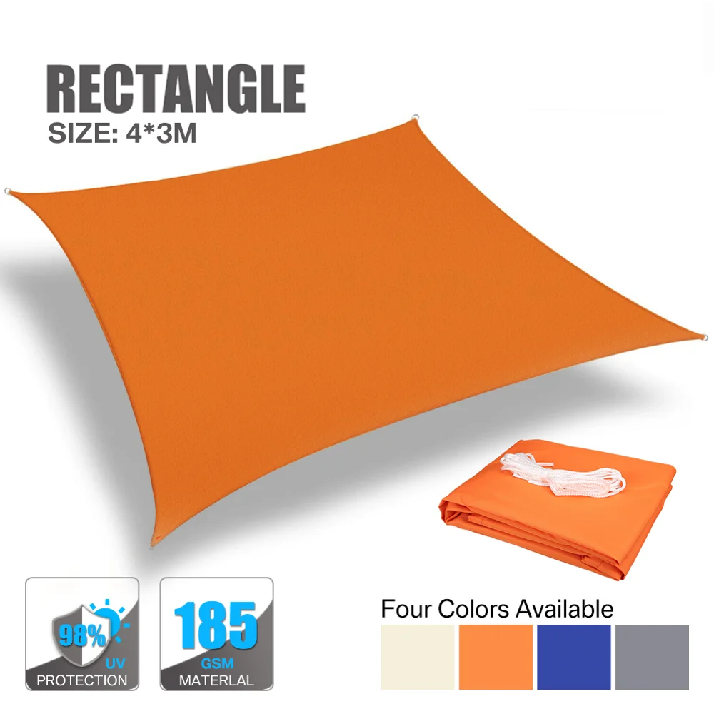 Waterproof Awning Sunshade Sun Shade Sail Made Minimal