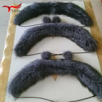 

Winter New Fox Fur Collar 100% Real Fur Scarf Coat Jackets Cap Collar Fashion Luxury Brand Warm Gifts For Women Shawl Femme W#33