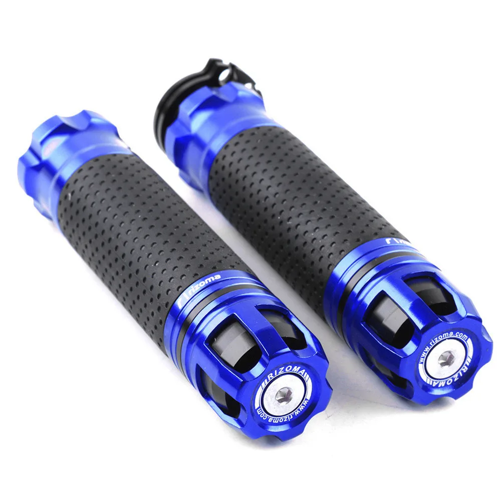 7/8 ''22 мм CNC Универсальный мотоциклетный руль с ручкой для KTM для Honda Для kawasaki для Yamaha для Suzuki для Ducati - Цвет: Blue