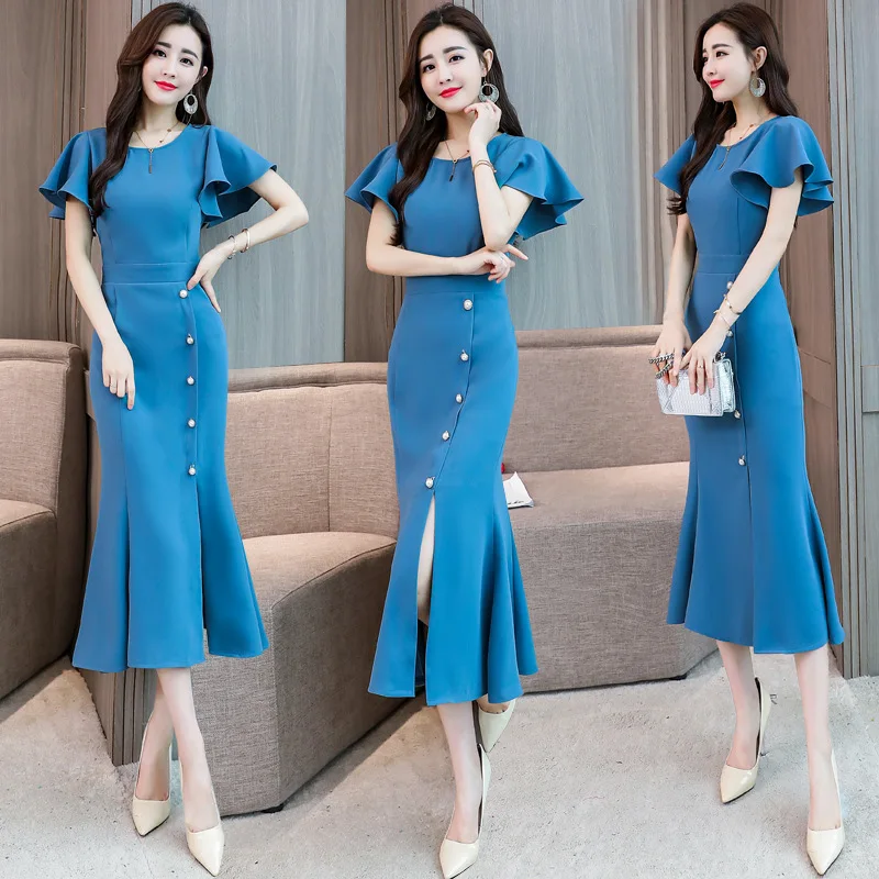 

Formal Dress Usually Wearable Women's Simple And Elegant Debutante Marriage Bride Red Dress for Toast Back Door Service Dress