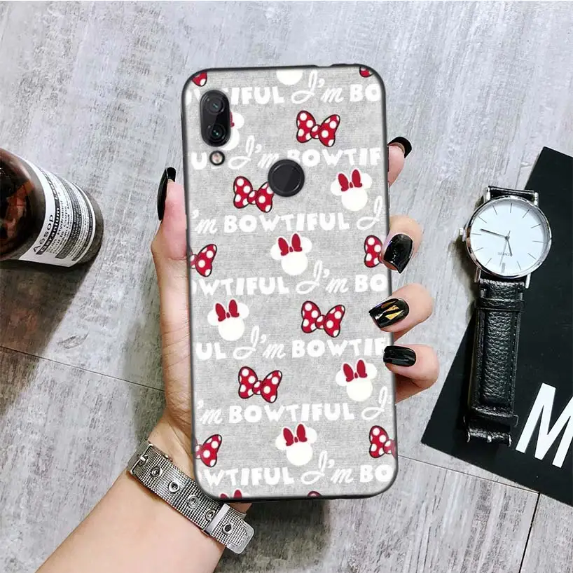 Mi nnie девять черная крышка чехол для телефона для Xiaomi Redmi Note фотоаппаратов моментальной печати 8 7 7S 7A 6 S2 GO K20 Pro 6A mi 6X 5X A1 CC 9 8 Coque - Цвет: BA182-9