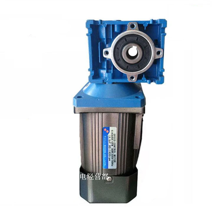 90W AC Fixed Speed Motor + RV30 Worm Gear Reducer, Reversible, High Torque