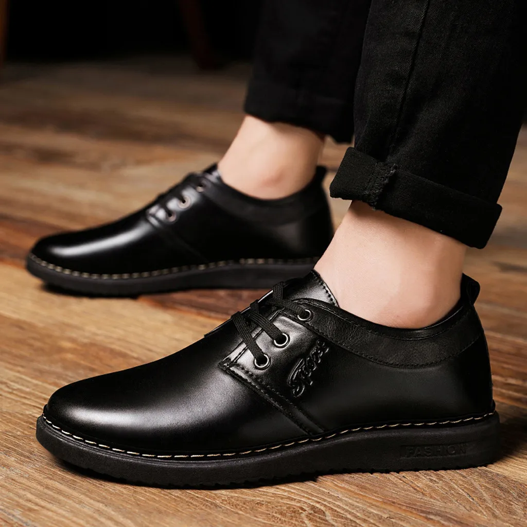 

Oxfords Spring Autumn Men Formal Wedding Shoes Luxury Men Business Dress Shoes Men Loafers Slip-On Shoes Big Size 9.4