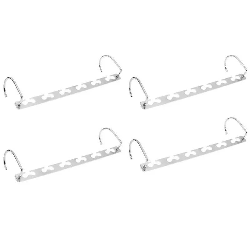 4pcs 4/6 шт. пряди для наращивания на стенд Универсальный вешалка для одежды, держатель ткани стеллаж Органайзер Non-slip Костюмы Органайзер практические стойки вешалки для одежды - Цвет: 4pcs