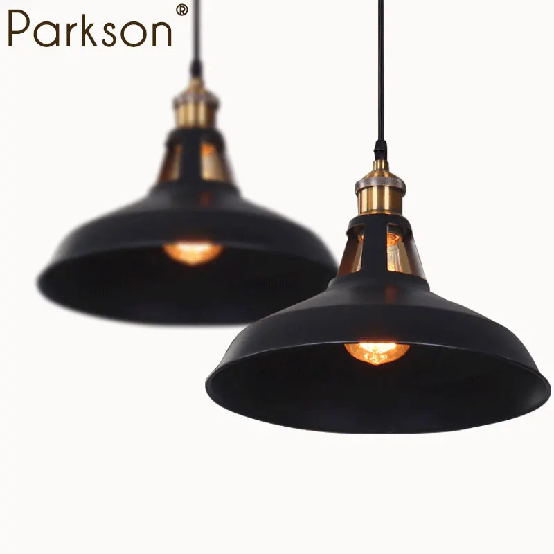 Vintage industrial lamp nordic pendant light iron lampshade loft decor Edison hang lamp Lighting Fixture For Cafe Bar Home Light