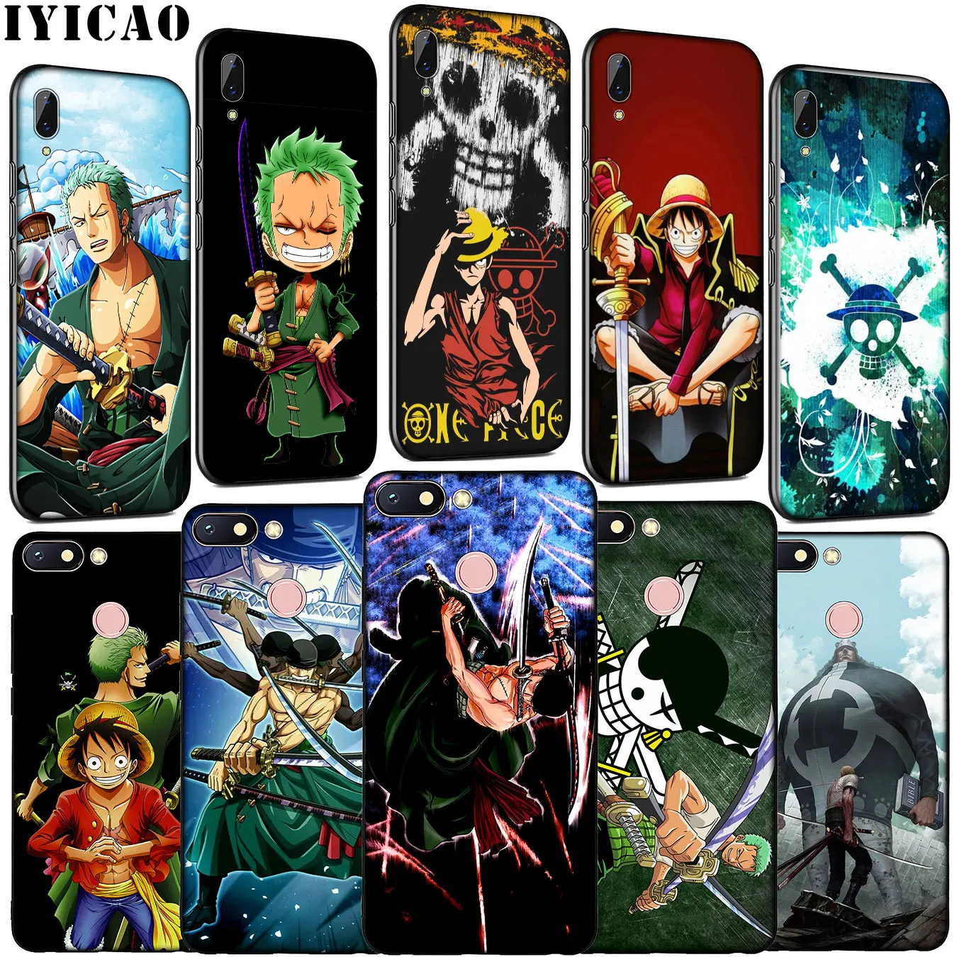 Цельный Мягкий силиконовый чехол для телефона Zoro Xiaomi Redmi Note 8 8T 8A 7 7A 6 6A 5 5A K30 K20 Pro GO S2