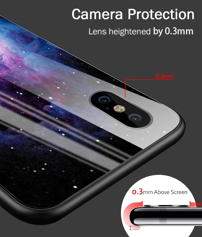 Для iPhone 5S, SE 6 6S 7 8 Plus XR XS MAX задняя крышка из закаленного стекла для Meizu M6 M5 M8 M9 Note 16th Plus TPU противоударный жесткий чехол