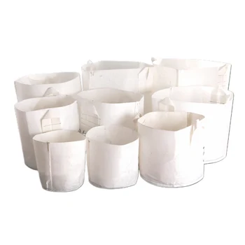 

1Pcs Thickened Type Non-woven Fabrics Beautiful Planting Bag Nutrition Control Root Planting Vegetables and Flowers White Pot LC