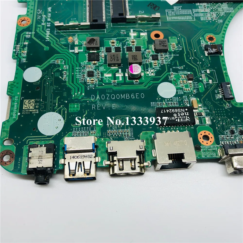 Для acer V3-472P E5-471G V3-472 E5-471 ZQ0 Материнская плата ноутбука SR1EN I3-4030U NB. V9V11.003 NBV9V11003 DA0ZQ0MB6E0 материнская плата