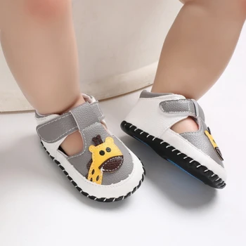 

Baby Shoes Toddler First Walkers Baby Shoes Summer Fashion Baby Boy Girl Shoes Cartoon Cute PU Soft Bottom Crib Shoes