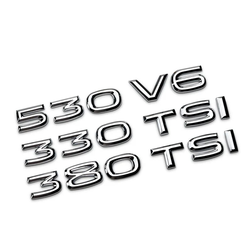 Только в Volkswagen Way Ang Emission standard Way Ang 330 380 TSI 530 V6 Автомобильный логотип слово знак бампер наклейки Tail Tag