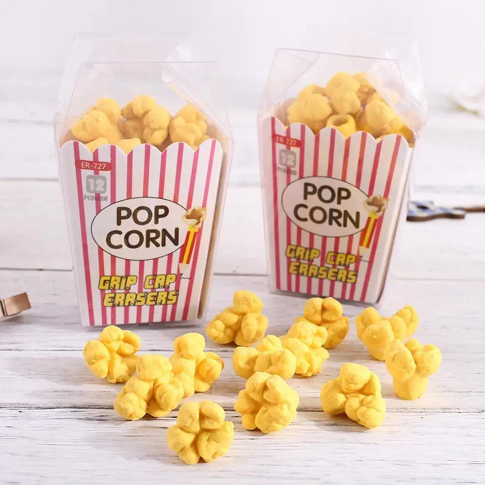 1 коробка милый ластик для попкорна Детские канцелярские принадлежности
