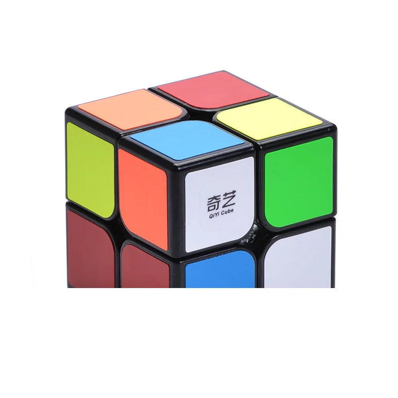 Высокое качество, QiYi QiDi, 2x2x2, волшебный куб, 2х2, головоломка, скорость, мудрость, рождественский подарок, идеи, детские игрушки для детей - Цвет: Black