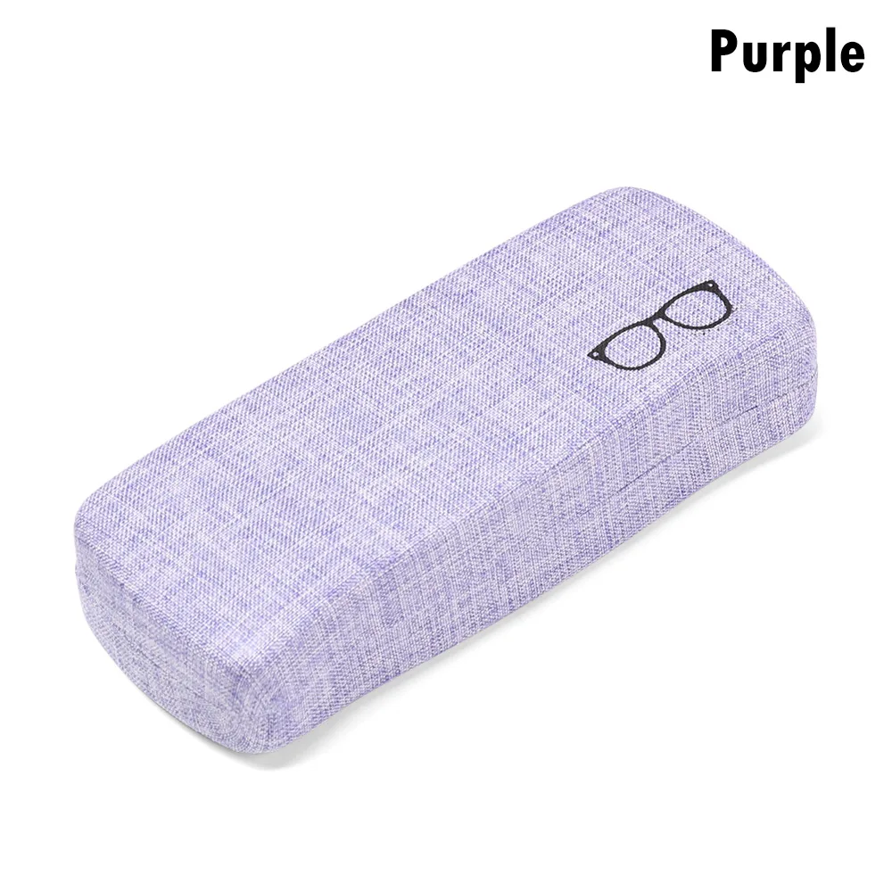 purple 1 шт. модный портативный Жесткий Чехол для очков коробка для хранения солнцезащитных очков держатель для очков защитная сумка аксессуары для очков - Цвет: purple