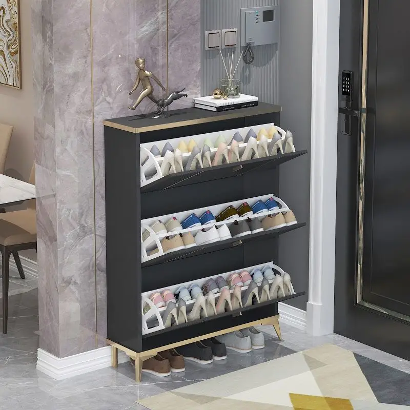 Italian Style Ultra Thin Shoe Cabinet With Large Capacity For Home Doors  And Porch Modern And Simple Narrow Hallway Shoe Storage From  Yuguan_furniture, $126.64