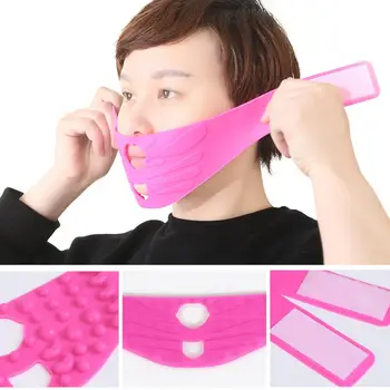 

Silicone Face V-line Lift Firming Slimming Massage Mask Bandage Beauty Tool Reduce Nasolabial Folds Face Lift Firming Slimming